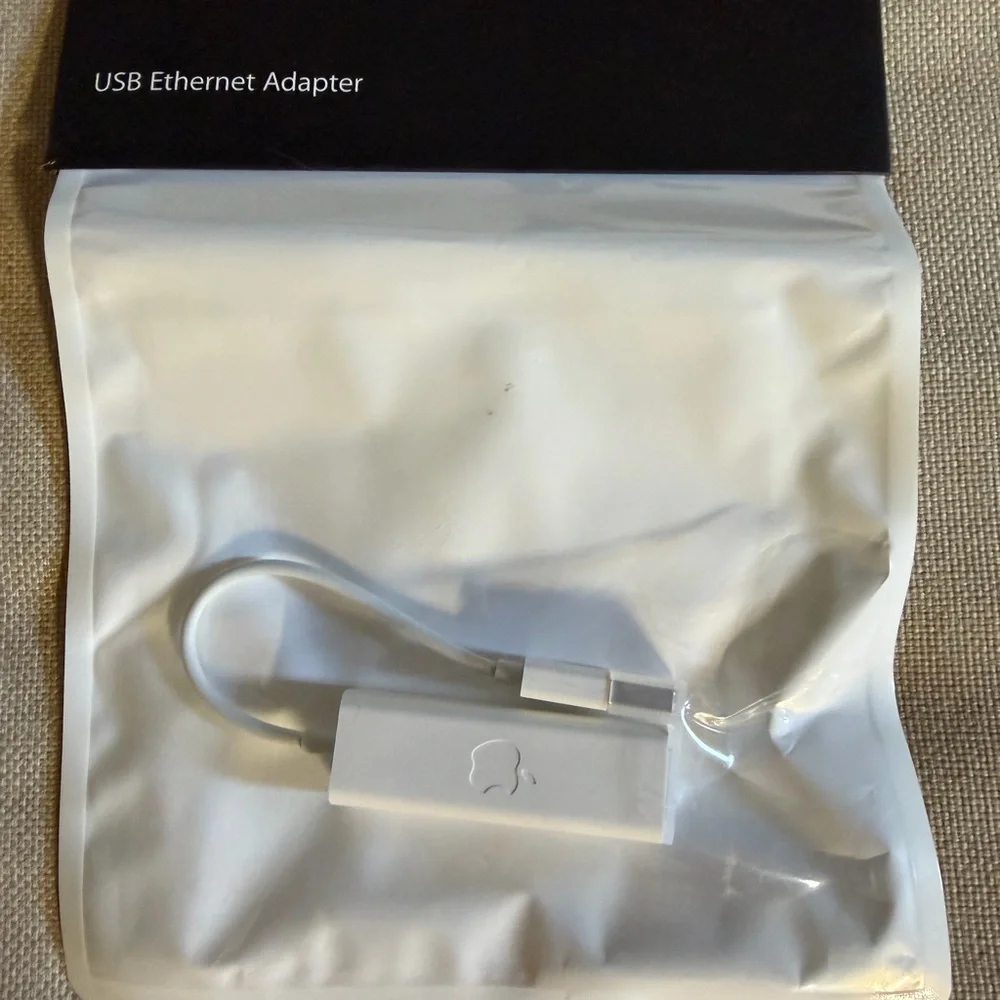 NWT Apple USB Ethernet Adapter in White